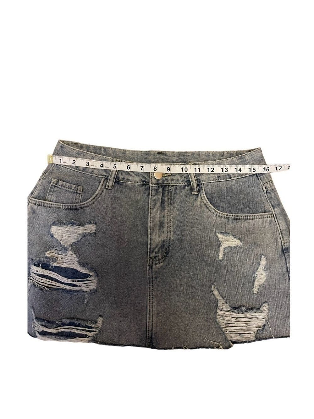 Denim Skirt Large Y2K Style - Picture 4 of 5